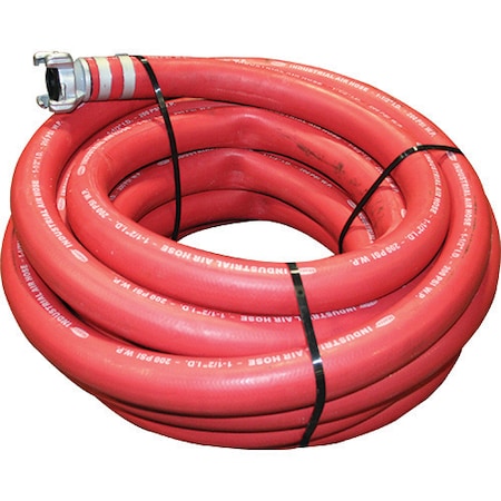 Marco Air Hose 1-1/4" x 50 Ft. Coupled 200 psi 10AH114AC